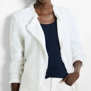 NIC+ZOE Cream Textured Blazer